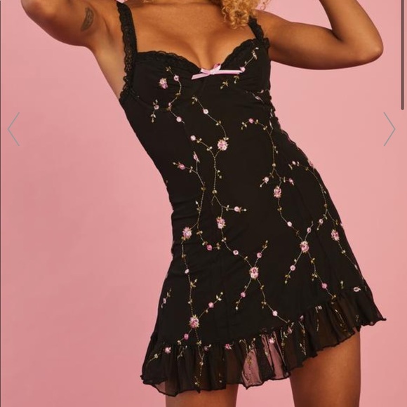 Dollskill Floral Slip Dress - Picture 1 of 8